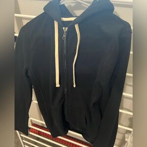Mossimo Supply Co. Black and Cream Hoodie